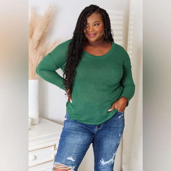 Culture Code Scoop Neck Patch Pocket Top - Picture 1 of 9